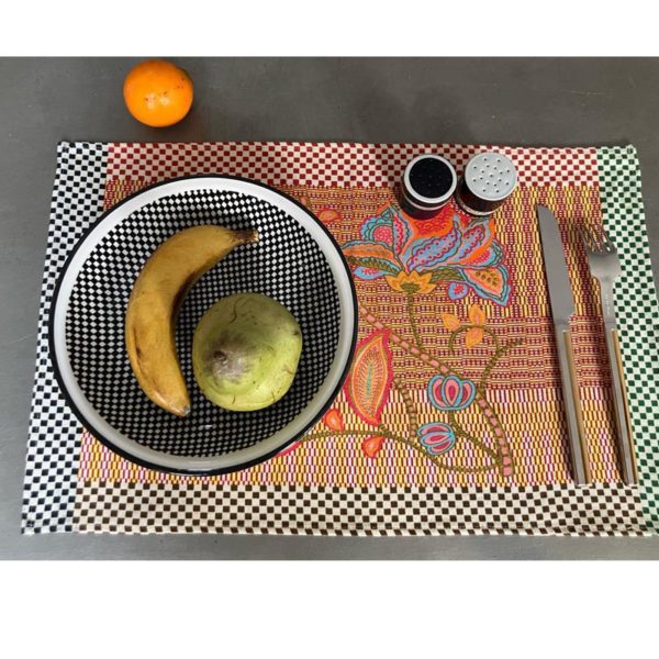 PHOTO Placemat Selavy Flower Yellow en situation copie