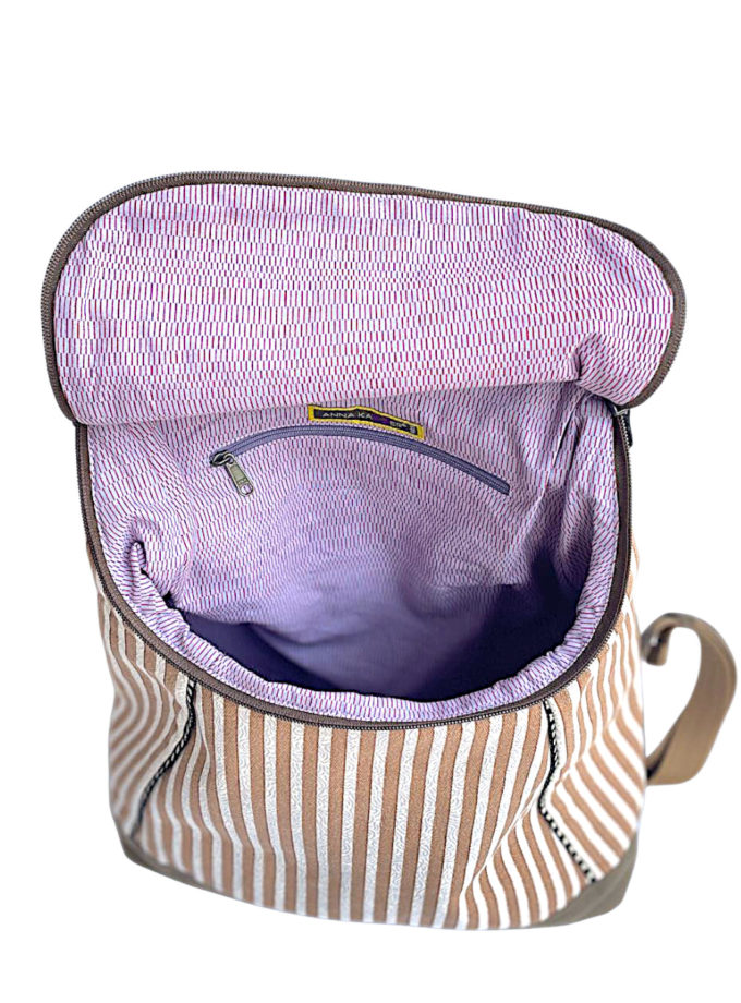 Isako back bag Ynabi Taupe